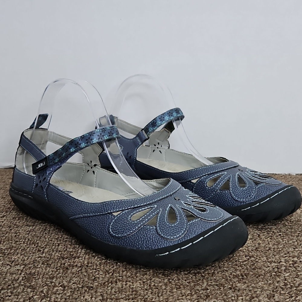 JBU Jambu Blue Wildflower Encore Mary Jane Shoes Sz 9 Womens